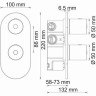 Встраиваемый комплект для душа WASSERKRAFT A16028 THERMO